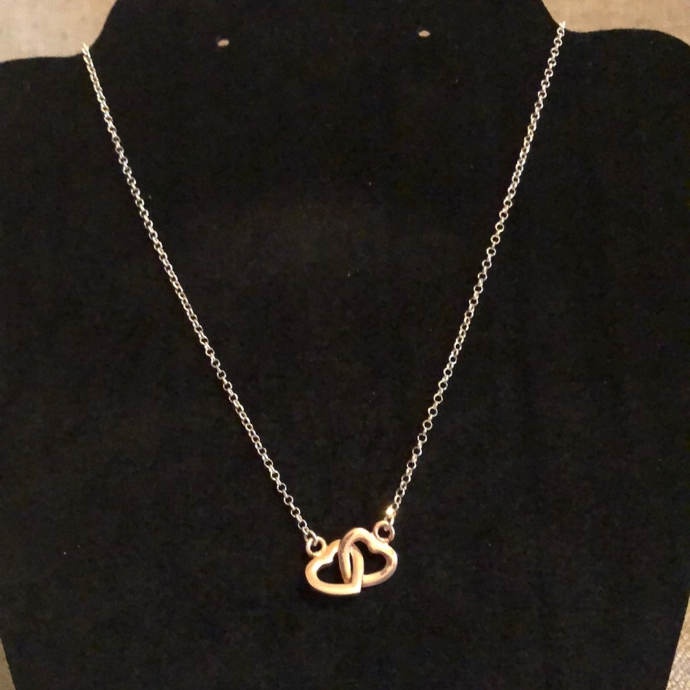 Italy Sterling silver necklace with hearts